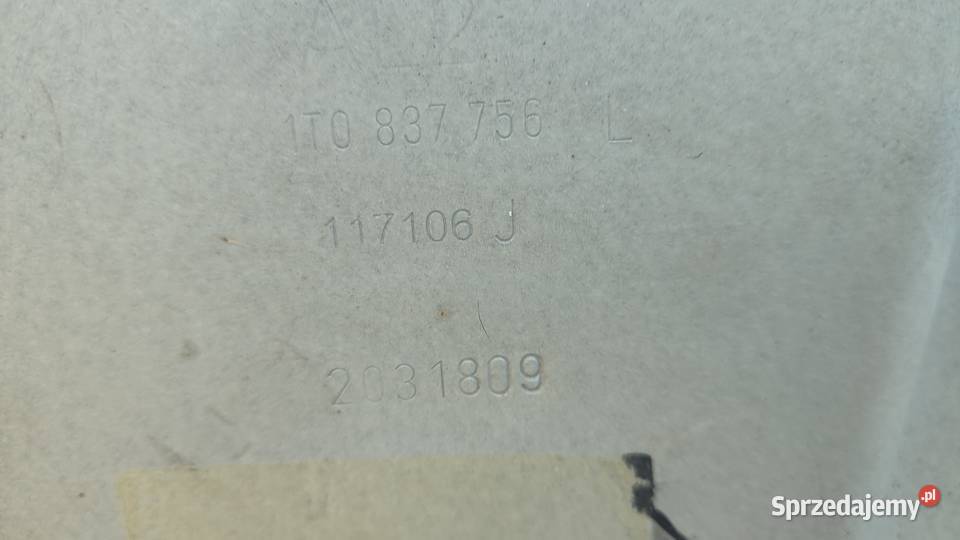 10VW CADDY TOURAN PODNOŚNIK PRZÓD PRAWY