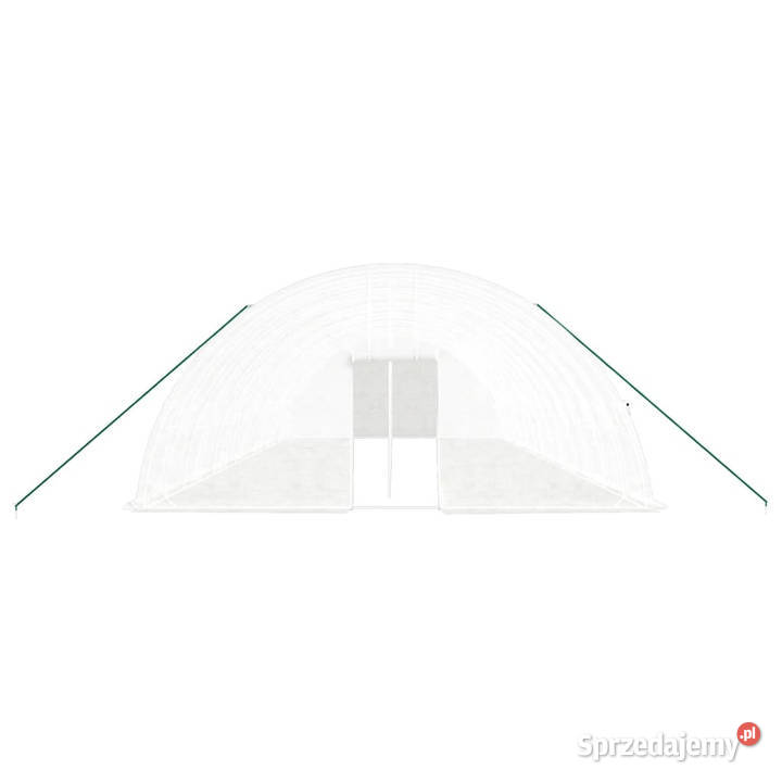 Szklarnia ze stalową ramą biała 84 m 14x6x285 m