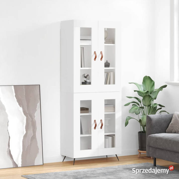 Witrynka biała 695x34x180 materiał