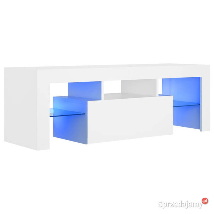 Szafka pod TV z oświetleniem LED biała 120x35x40 sprzedam