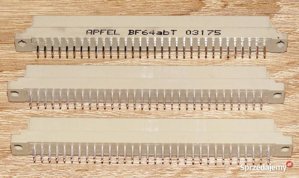 Złącze wtyk złocony DIN 41612 APFEL 64 PIN śląskie Gliwice sprzedam