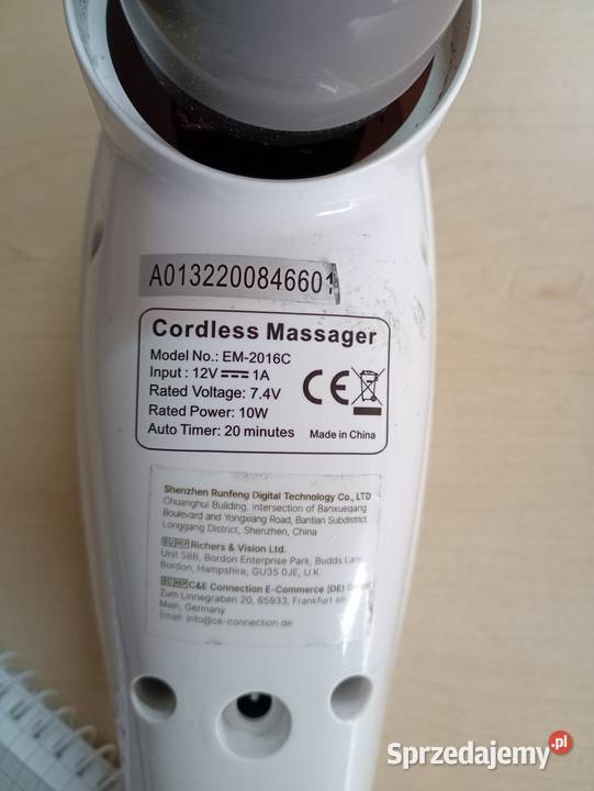 Renpho Cordless Massager Model EM2016C Przysucha sprzedam
