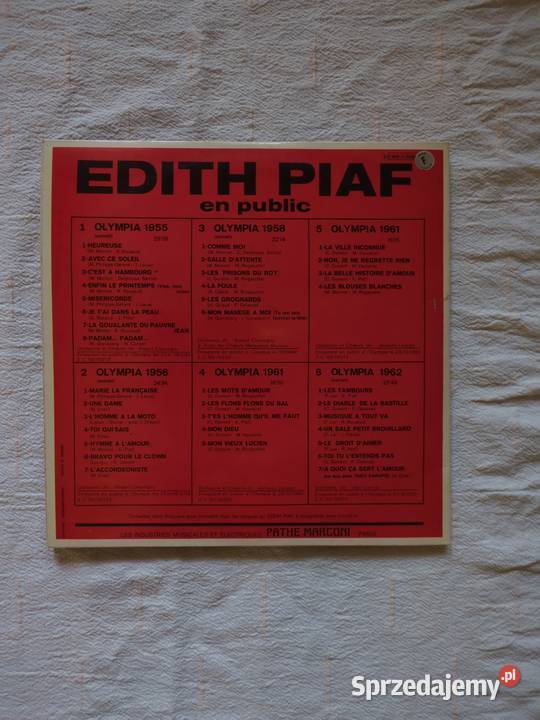 Kolekcja winyli dith Piaf Jasło