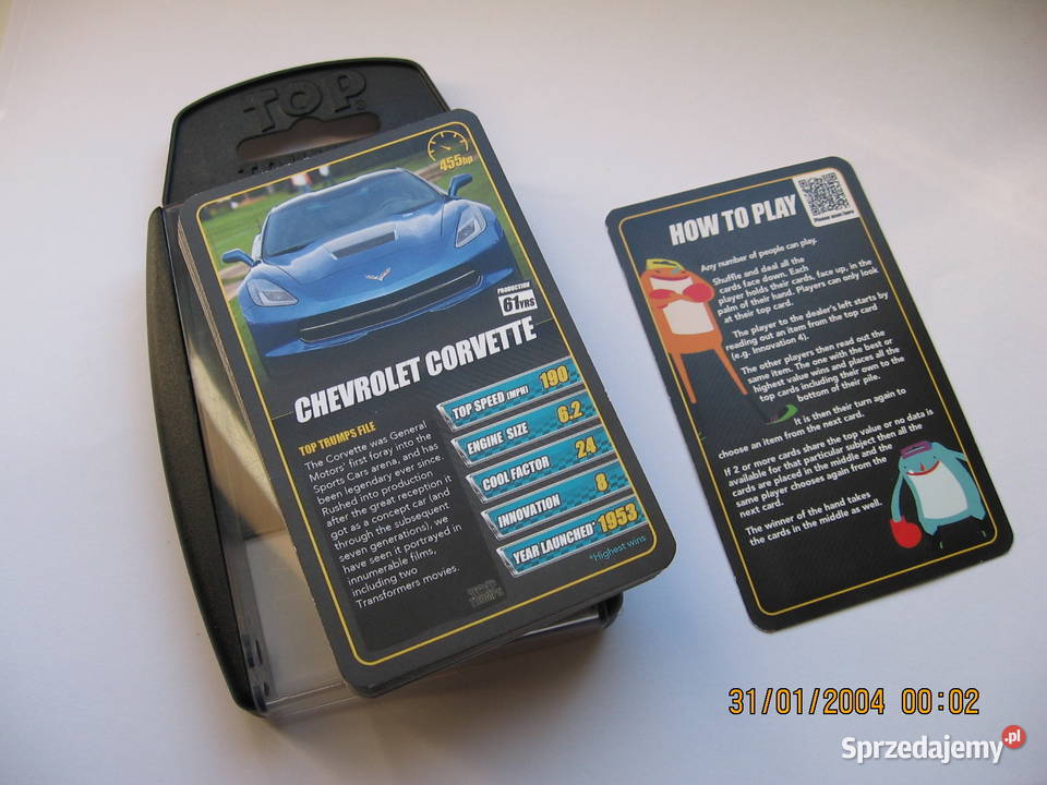 Samochody sport karty Ferrari Corvette Alfa Gadgety motoryzacyjne Przemyśl sprzedam