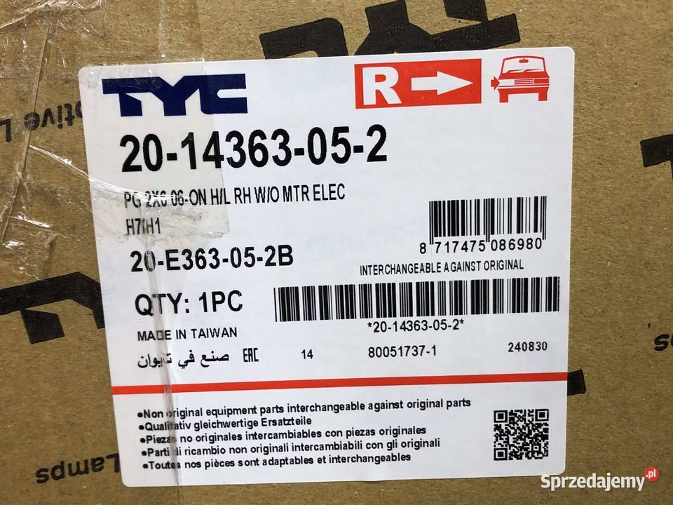Peugeot 206 LIFT 20062009 Reflektor lampa