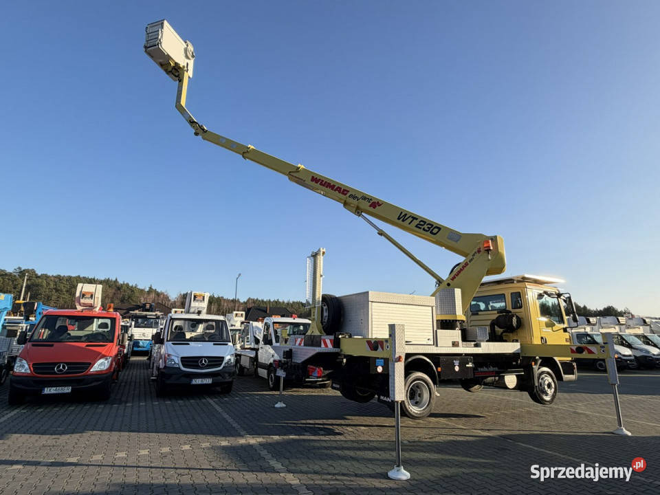 MAN TGL 8210 Zwyżka WUMAG WT 230 23m w bok 18m 4580cm3