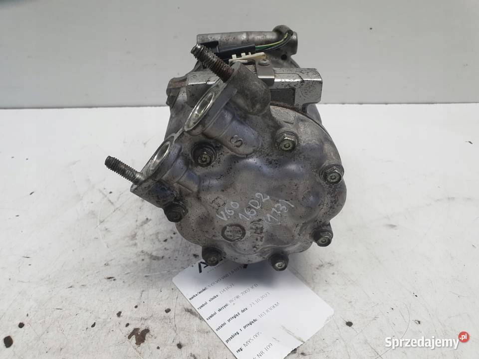 Volvo V60 S60 II 16 D2 SPRĘŻARKA KLIMATYZACJI lubelskie Chełm