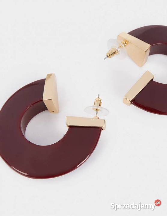 Parfois kolczyki w kolorze WINA TREND Moda i Styl Zamość