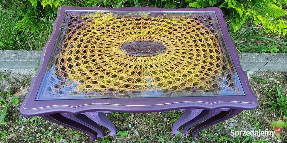 Stolik stoliczki ludwikowskie trojaczki dolnośląskie Wrocław sprzedam