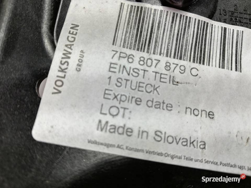 ŚLIZG ZDERZAKA LEWY PRAWY VW TOUAREG 14 LIFT Karoseria Nowy Tomyśl
