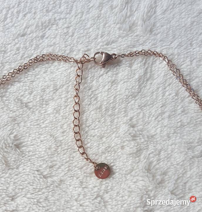 Nowy naszyjnik stal szlachetna różowe złoto Szczecin