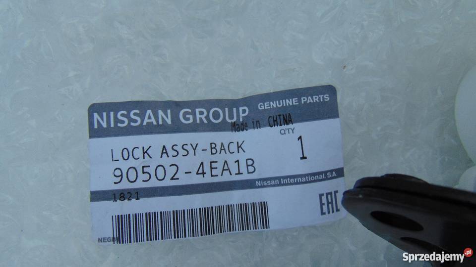 ZAMEK KLAPY NISSAN QASHQAI II J11 905024EA1B wielkopolskie