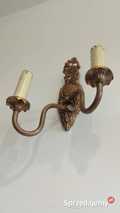 Stare mosiężne kinkiety klinkiety Włocławek sprzedam