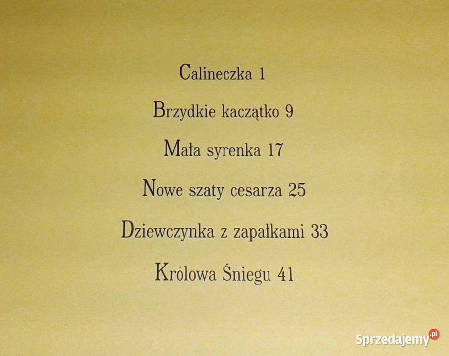 Baśnie dzieci Hans Christian Andersen lubelskie sprzedam