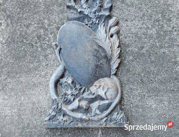 Stary wielki krzyż z żeliwa Kędzierzyn-Koźle