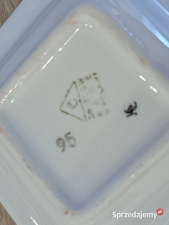 Stara Popielniczka Brydżowa Ćmielów Zestawu