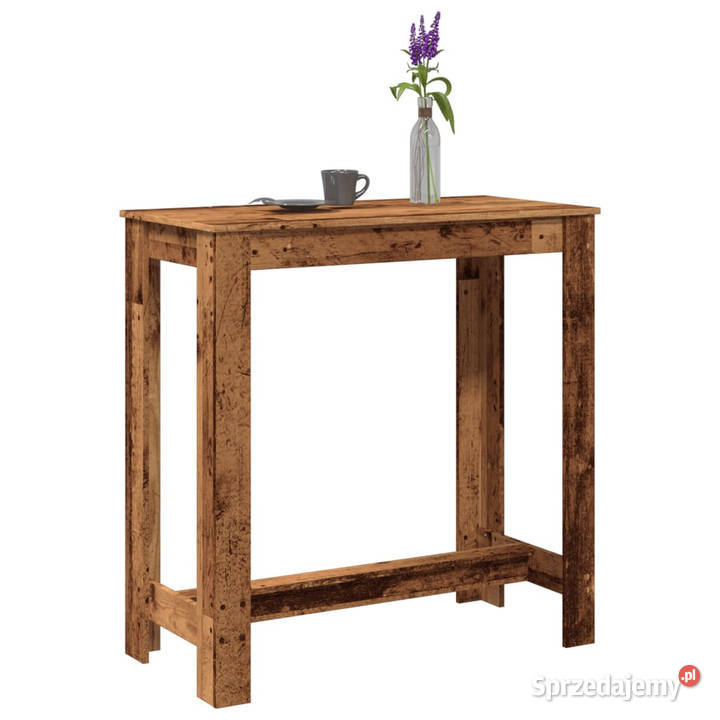 Stolik barowy stare drewno 102x50x1035 WM854416 Stoły Warszawa sprzedam