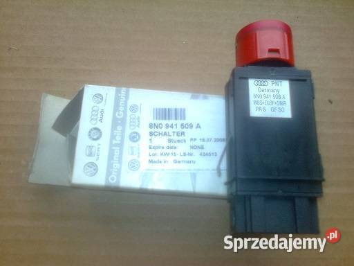 WŁĄCZNIK ŚWIATEŁ AWARYJNYCH 8N0941509A AUDI ŁÓDŹ Łódź