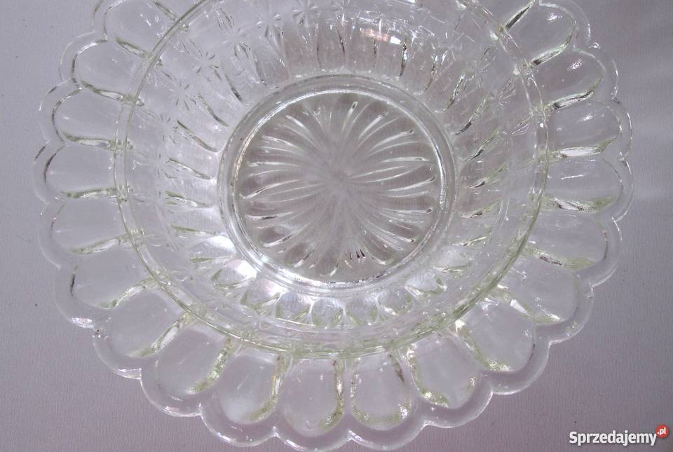 mała szklana miseczka kryształ z PRL Porcelana i szkło