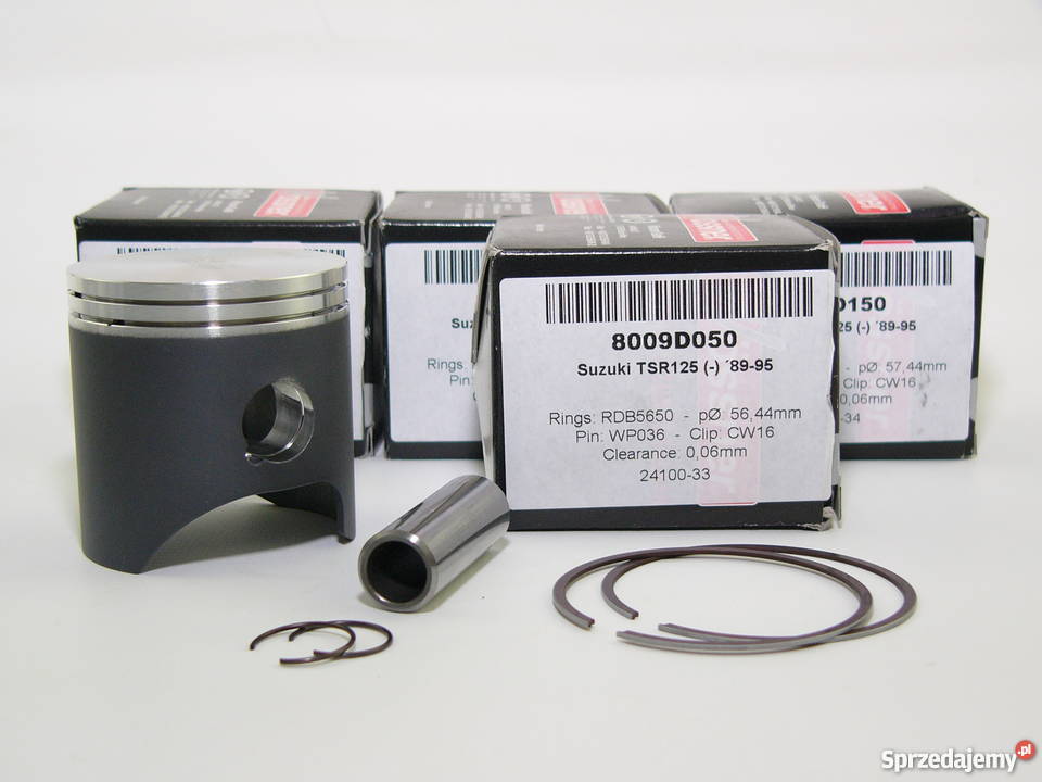 TŁOK komplet tłokowy WOSSNER 5644 mm TSR 125 Części motocyklowe Zabrze