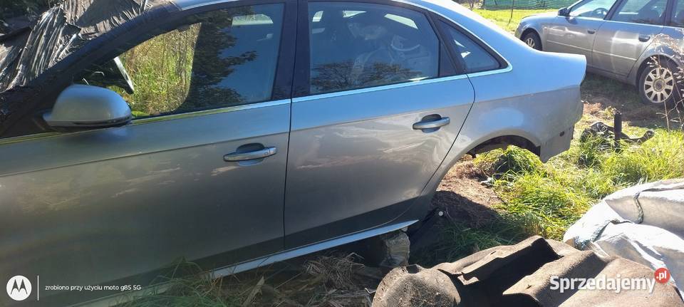 Drzwi tylne lewe sedan Audi A4 B8 kolor silver