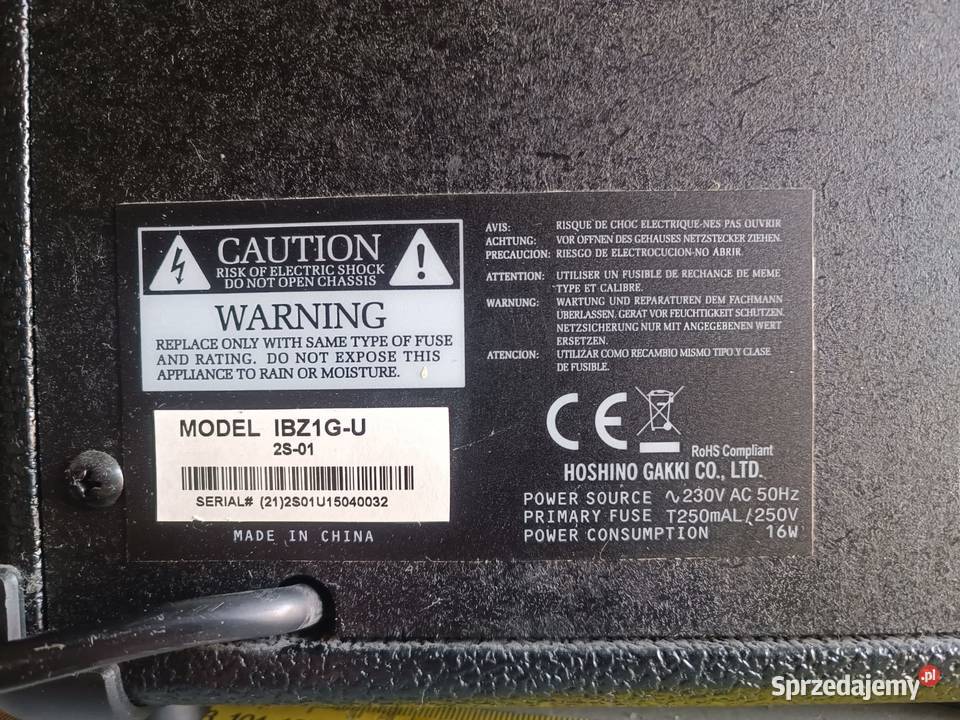 Wzmacniacz gitarowy IBANEZ IBZ10GU łódzkie