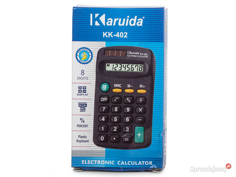 Kalkulator klasyczny kieszonkowy 8 cyfr szkolny Biała Podlaska