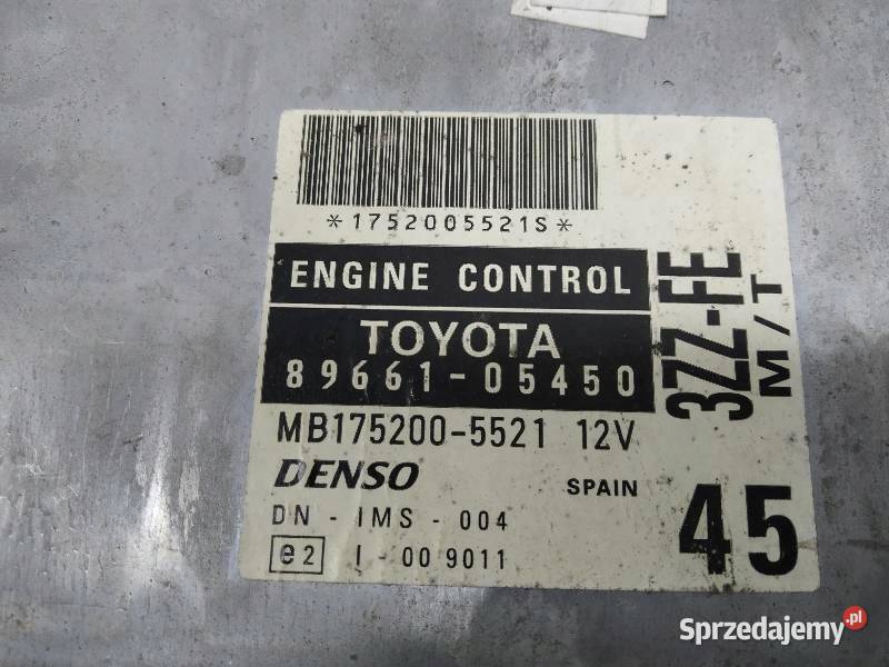 STEROWNIK SILNIKA 8966105450 Toyota Avensis 16 B sprzedam