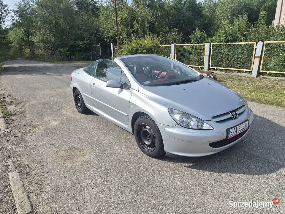 Peugeot 307cc 20 Benzyna kabriolet srebrny śląskie Zawiercie