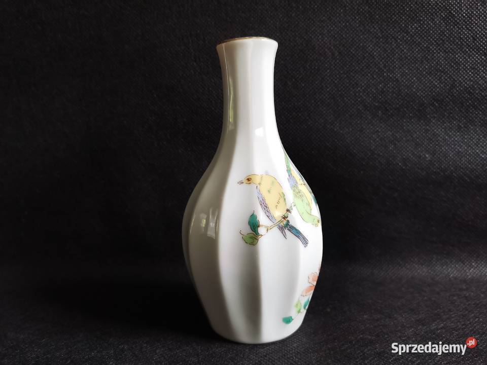 Stary mały porcelanowy wazon Ptaki sprzedam