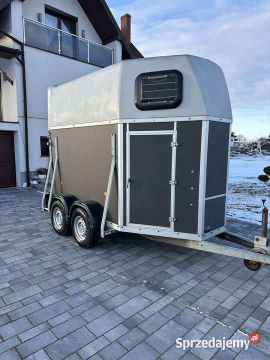 Przyczepa do przewozu 2 koni kat B dmc 1300 Mokra