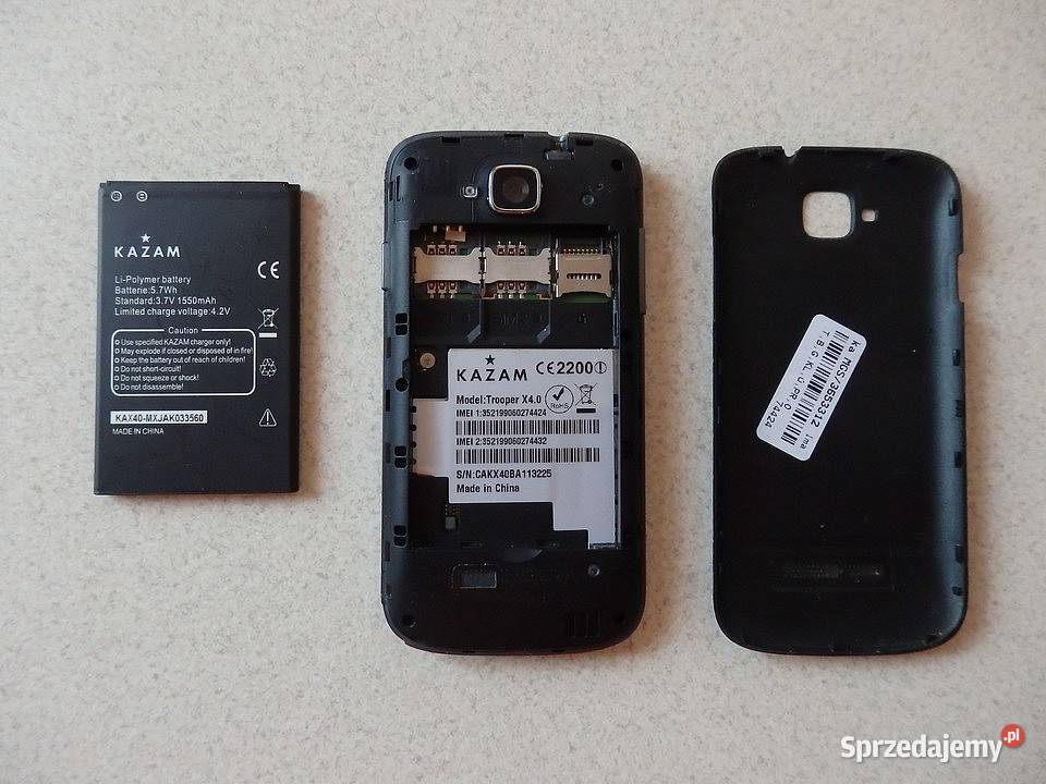 Smartfon KAZAM TROOPER X40 3 wejścia SIM Rzeszów