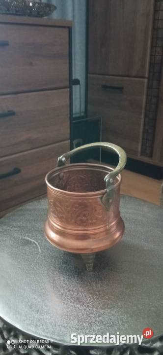 Doniczka miedziana