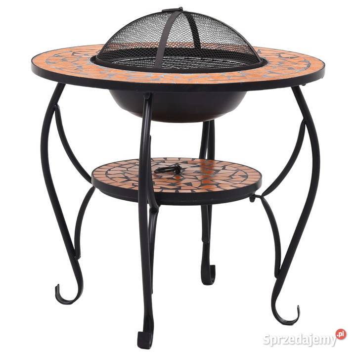 vidaXL Mozaikowe palenisko ze stolikiem terakota Warszawa