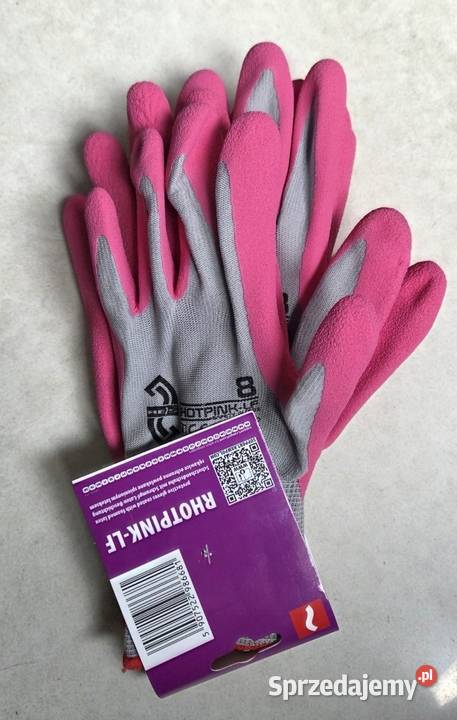 Rękawice ogrodnicze powlekane 8 RHOTPINK LF Pozostałe Elbląg