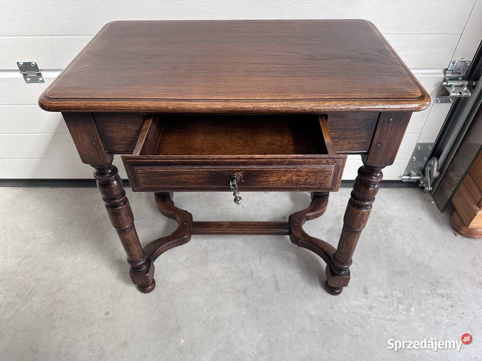 Piękna dębowa konsola pomocnik 100 drewno Sławoszewek sprzedam