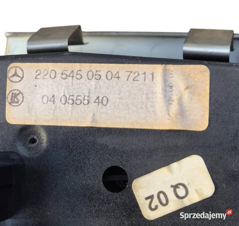 WŁĄCZNIK PRZEŁĄCZNIK ŚWIATEŁ MERCEDES BENZ W220 Działoszyce