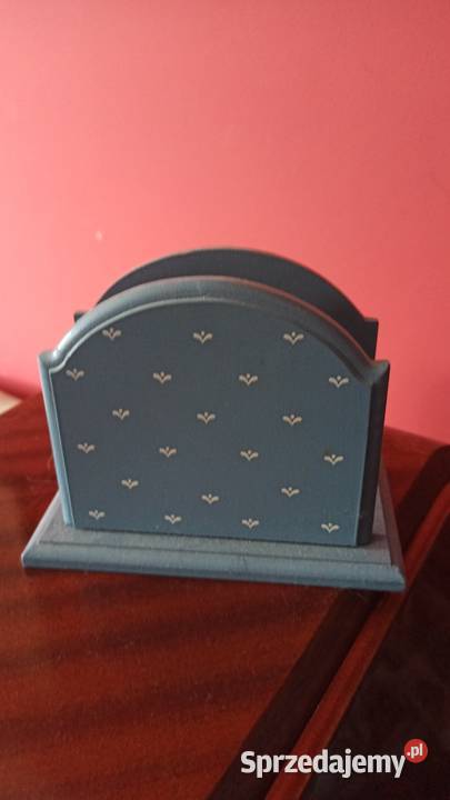 Drewniany serwetnik z gąskami Drugi z krówką Gdańsk