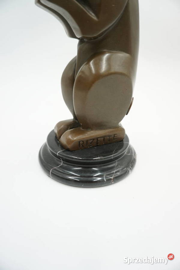 FIGURA Z BRĄZU KRÓLIK KRÓLICZEK ART DECO dolnośląskie Niemcza sprzedam