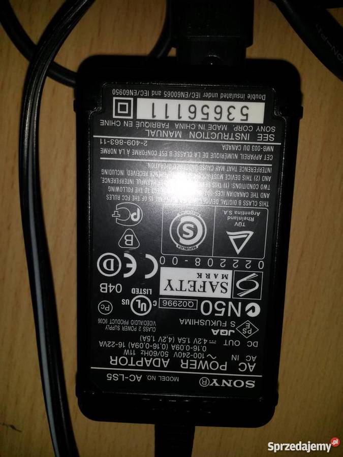 ZASILACZ ŁADOWARKA SONY ACLS5 42V sprzedam