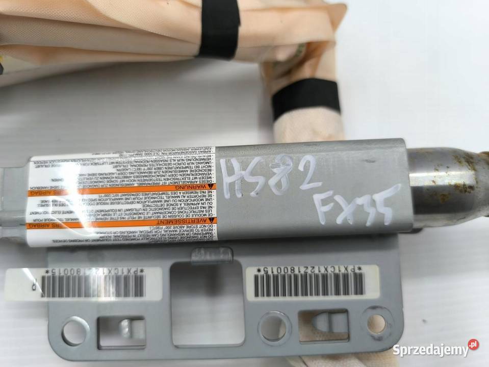 KURTYNA POWIETRZNA BEZPIECZEŃSTWA PRAWA FX II Poduszki powietrzne