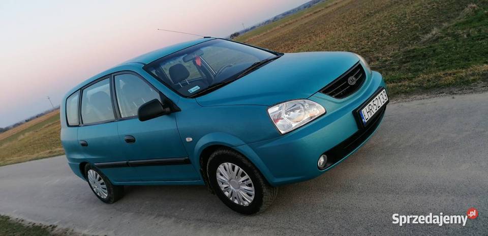 Kia Carens 18 BENZYNA LPG STAN BLACHARSKI niebieski Motoryzacja lubelskie Hrubieszów