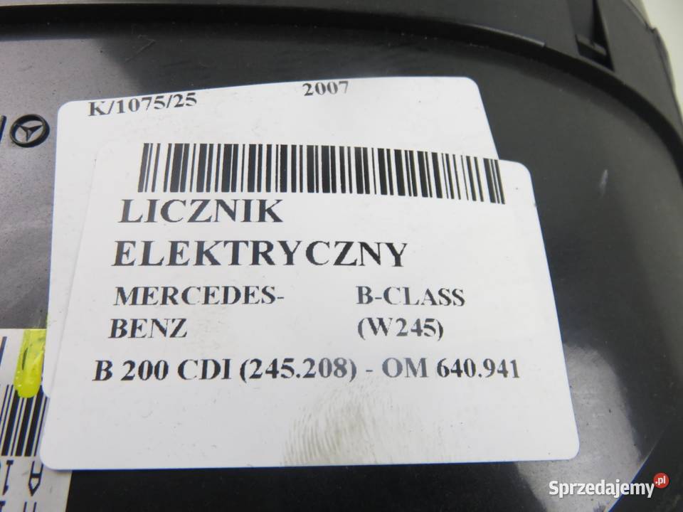 LICZNIK MERCEDESBENZ BCLASS W245 B 200 CDI