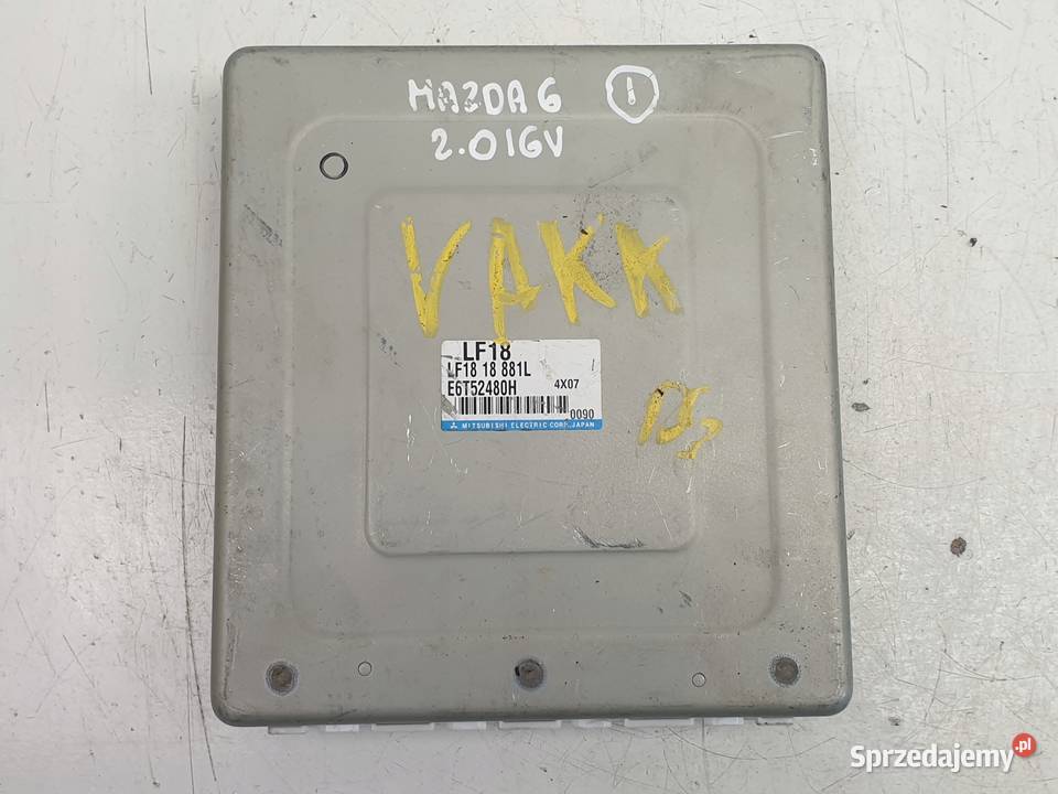 Mazda 6 20 16V STEROWNIK SILNIKA komputer osobowe Rudka