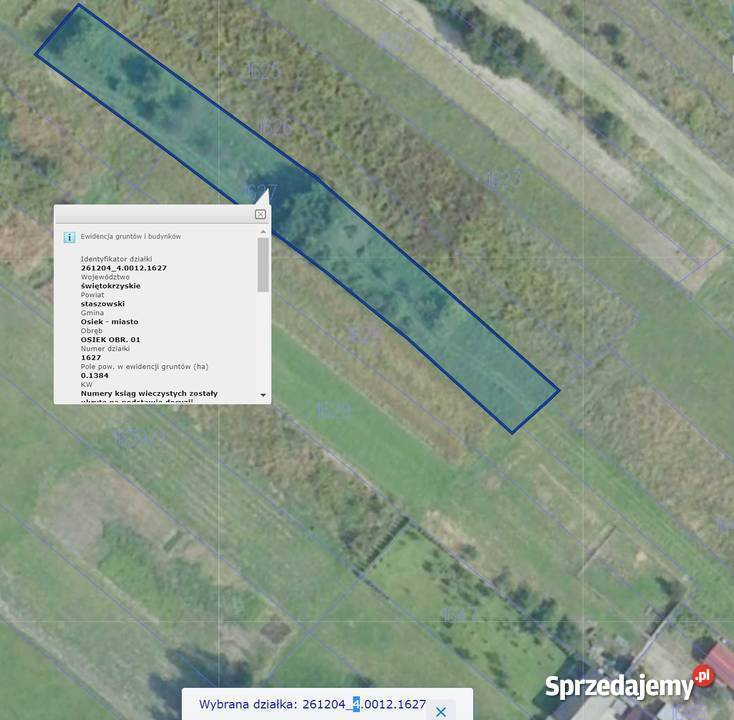 działka budowlana Osiek Staszowski MB świętokrzyskie