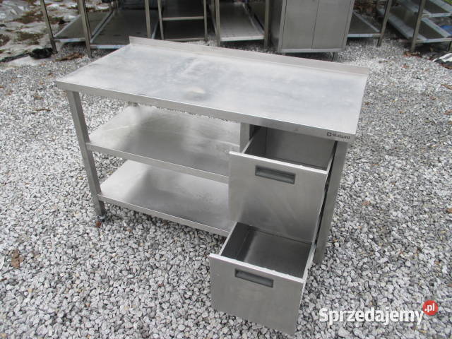 Stół Gastronomiczny Z 2 Półkami i Szufladami Ostrów Wielkopolski