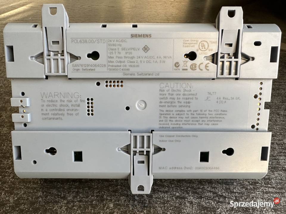 Sterownik Climatix POL63800STD Siemens Łódź