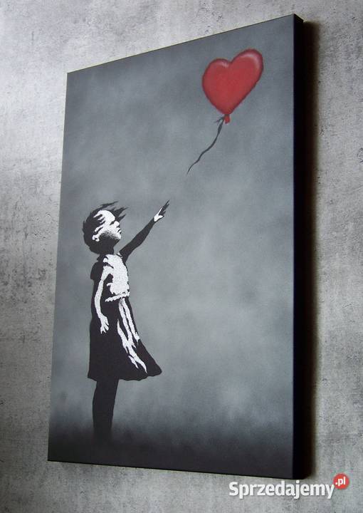 BANKSY Obraz ręcznie grawerowany na blasze