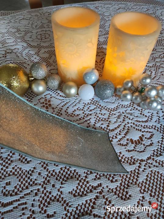 talerz podstawka patera misa srebrna brokatowa świętokrzyskie Kielce sprzedam