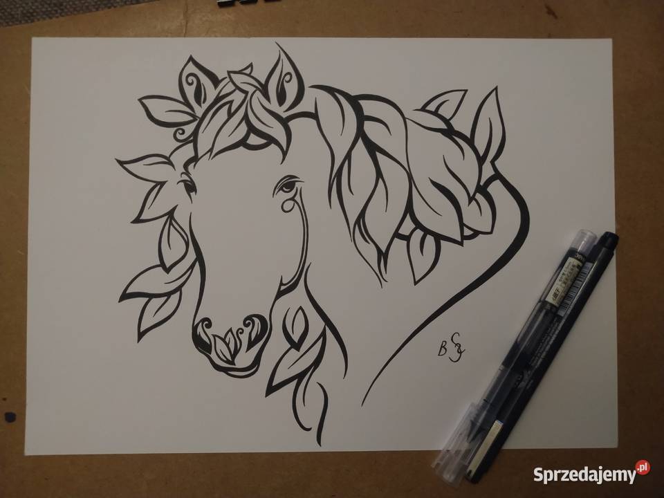 Rysunek koń cienk blok t A4 250 gm2 Warszawa